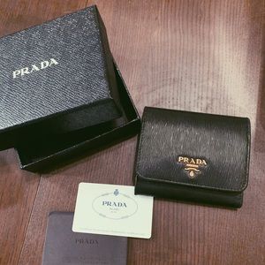 Prada Vitello Move Small Wallet (Nero)